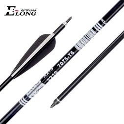 Elong Outdoor 2219 Aluminum Arrows Black Shaft For Archery Hunting  