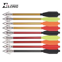 Elong Outdoor 6.5inch Aluminium Crossbow Bolts Arrows With Blade Broadhead