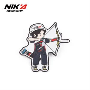 NIKA金属徽章卡通女孩射箭周边箭壶装饰徽章