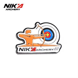 NIKA金属射箭徽章胸针弓箭装饰射箭周边