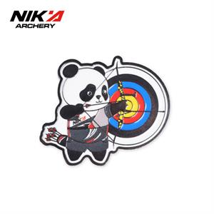 NIKA射箭熊猫徽章金属胸针弓箭装饰射箭周边