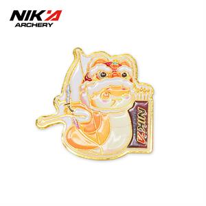 NIKA弓箭蛇来运转金属徽章射箭周边