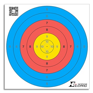 羿龙弓箭50cm 80半环靶纸 6环