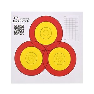 羿龙弓箭26cmx26cm三环芯趣味靶纸