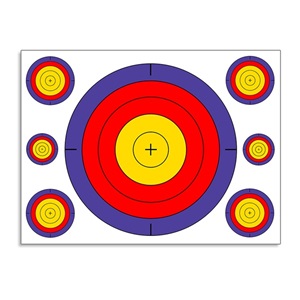 羿龙弓箭28cmx21cm多面趣味靶纸