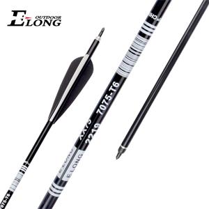 Elong Outdoor 2219 Aluminum Arrows Black Shaft For Archery Hunting  