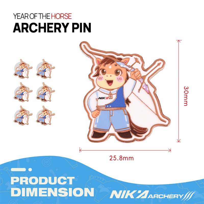 Nika Archery Year of the Horse Pin - 1 